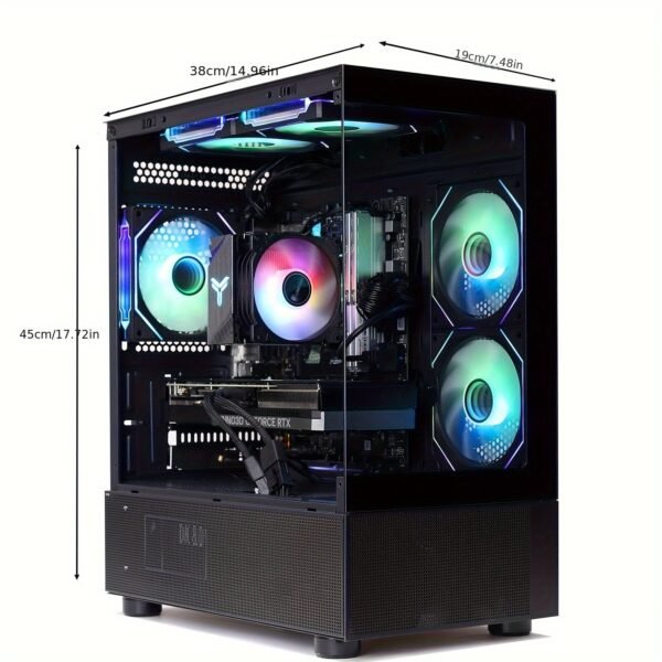 MXZ Intel Core I7 14700KF 5.2GHz, GeForce RTX 4070, Gaming PC, 32GB DDR5 6000MHz, M.2 SSD 1T, B760, 6RGB Fans, Gamer Desktop Computer(I7 14700KF| RTX 4070) - Image 2