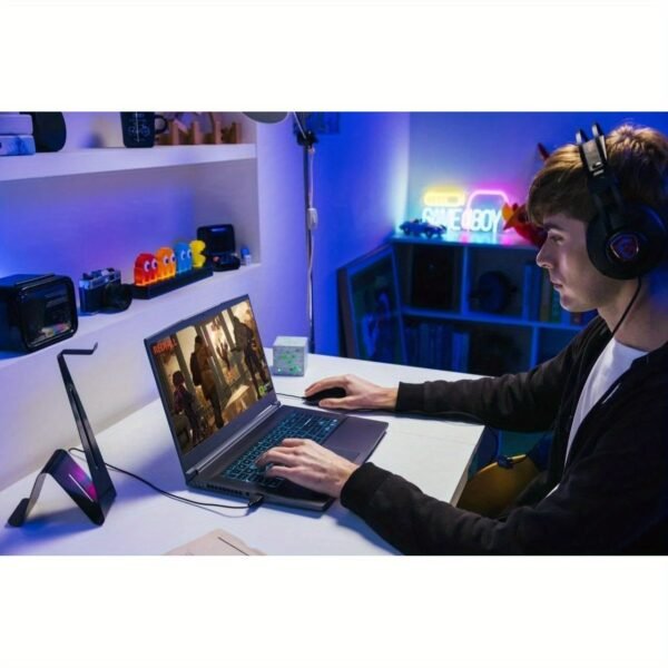MSI Thin 15 Gaming Laptop, AMD Ryzen 9 8945HS(Beat i9-13900H, Up to 5.2GHz), NVIDIA RTX 4060, 15.6" 144 Hz IPS, 64 GB DDR5, 1 TB SSD, Windows 11 Pro& Microsoft Office Pro, w/Bonus Accessories - Image 3