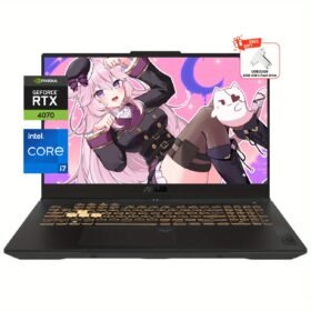 ASUS TUF Gaming Laptop 17.3" WQHD 240Hz Display, Intel Core i7-13620H, 64GB RAM, 1TB SSD, NVIDIA RTX 4070, Wi-Fi 6, Backlit Keyboard, Windows 11 Home, 32GB USB Included, Animated Character Design, Rugged Design
