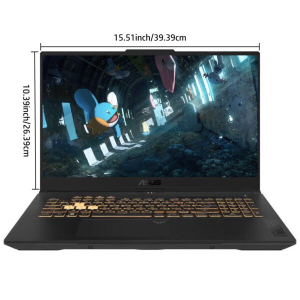 ASUS TUF Gaming Laptop 17.3" WQHD 240Hz Display, Intel Core i7-13620H, 64GB RAM, 1TB SSD, NVIDIA RTX 4070, Wi-Fi 6, Backlit Keyboard, Windows 11 Home, 32GB USB Included, Animated Character Design, Rugged Design - Image 2