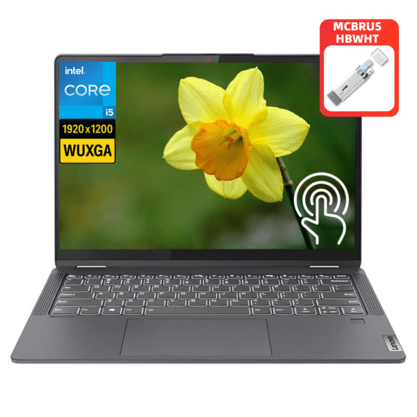 Lenovo IdeaPad Flex 5i 14" FHD+ IPS Touchscreen 2-in-1 Laptop, Intel Core i5-1235U 10-Core Processor, 16GB RAM 2TB SSD, Fingerprint Reader & Backlit Keyboard, Windows 11 Home in S Mode, Thunderbolt 4, Includes Cleaning Brush, Touchscreen Notebook, Ultralight Design, Vibrant Display