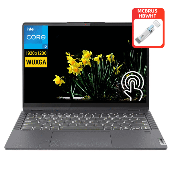 For Lenovo Ideapad Flex 5i 14" FHD+ IPS Touchscreen 2-in-1 Laptop, Intel Core i5-1235U, 16GB RAM, 512GB SSD, Fingerprint, Backlit Keyboard, Windows 11 Home in S Mode, with Cleanng Brush