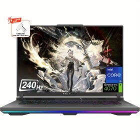 ASUS ROG Strix G16 Gaming Laptop 16" WQXGA 240Hz Display, NVIDIA GeForce RTX 4070, Intel Core i9-14900HX, 16GB DDR5 RAM, 1TB SSD, Wi-Fi 6E, Backlit Keyboard, Windows 11 Home, 32GB USB, Eclipse Gray, Vibrant Display, Durable Construction