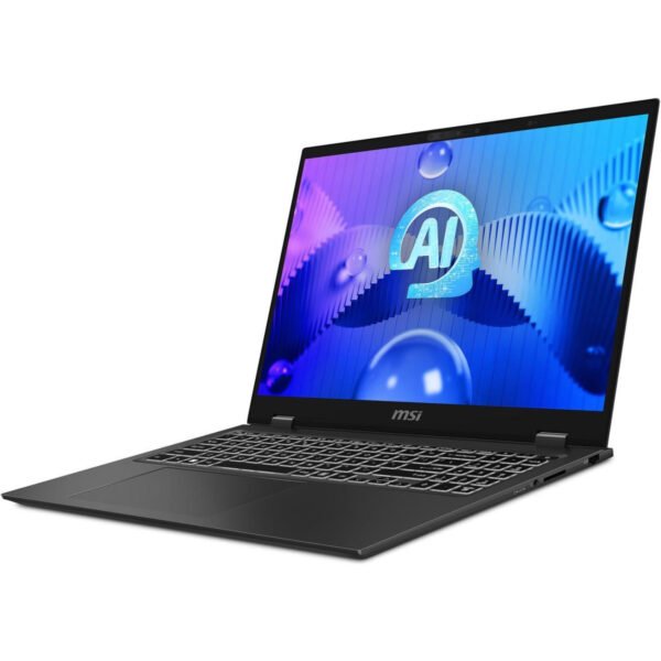 MSI Prestige 16 AI Evo Ultra Thin Professional Laptop, 16" QHD+ Display, Intel Core Ultra 7-155H, ARC Graphics, 32GB LPDDR5 RAM, 4TB NVMe SSD, Backlit Keyboard, WiFi 7, Windows 11 Home, with 32GB USB Flash Drive - Image 2