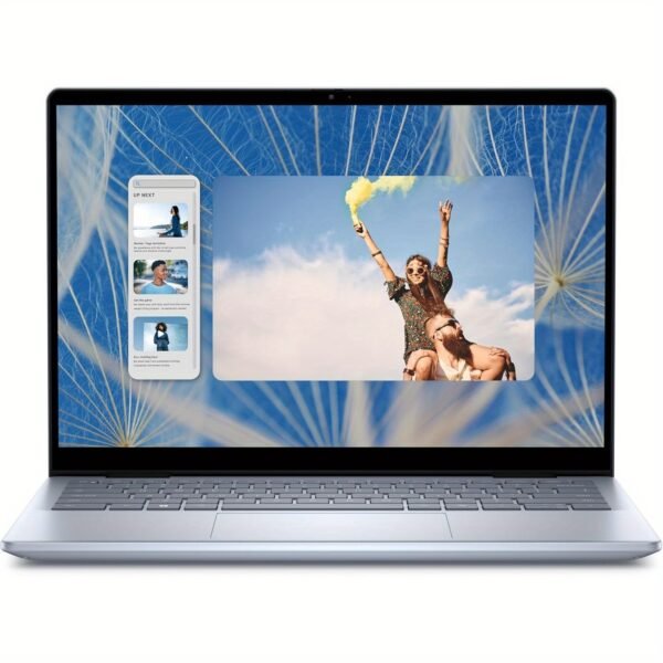 Dell Inspiron 14 7740 2-in-1 Laptop, 14" FHD+ Touchscreen, Intel Core i5-120U 10-Core Processor, 24GB DDR5 RAM, 1TB SSD, Intel Iris Xe Graphics, 10-Hr Battery, Wi-Fi 6E, Backlit Keyboard, Camera, Windows 11 Home, Ice Blue with Cleaning Brush, Touchscreen Notebook | Cosmic Design | Longbattery Life - Image 3