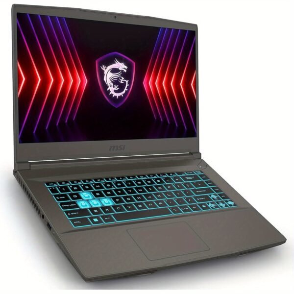 MSI Thin 15 Gaming Laptop, 15.6" 144Hz IPS, AMD Ryzen 9 8945HS (i9-13900H, Up to 5.2GHz), NVIDIA RTX 4060 8 GB GDDR6, 32 GB DDR5, 1 TB SSD, Win 11 Pro, Office Pro Lifetime License, 32G UFD, Mouse - Image 4