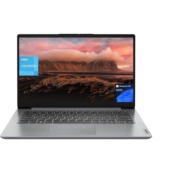 Lenovo IdeaPad 1 Business Laptop, 14" HD Display, Intel Celeron N4020, 4GB RAM, 160GB Storage (128GB EMM + 32GB SD Card), ‎Intel UHD Graphics, Wi-Fi 6, Long Battery Life, Windows 11 S, Cloud Gray